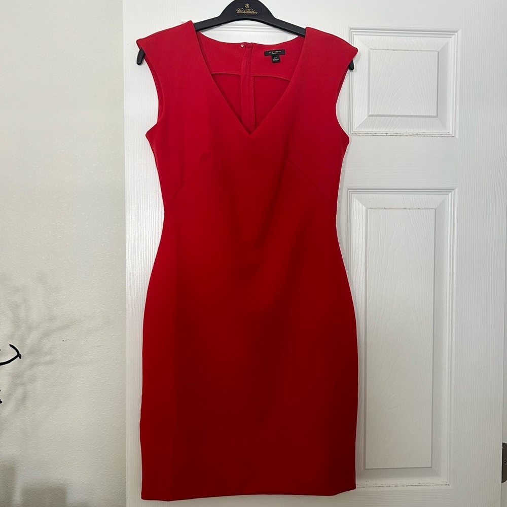 Never worn red Ann Taylor dress, 4P